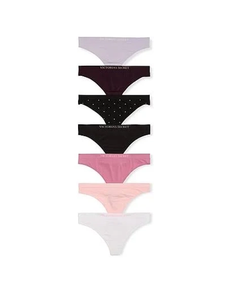 Victoria's Secret Women's 7-Pack Seamless Thong Panties