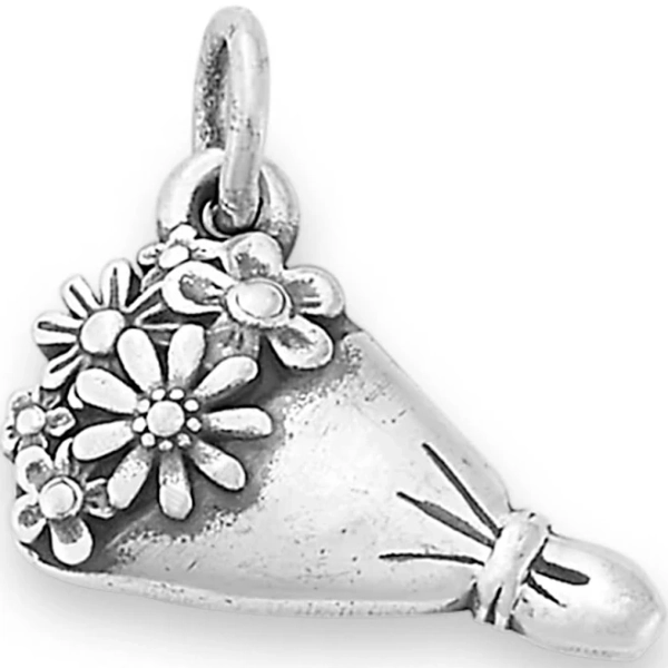 James Avery Sterling Silver Floral Bouquet Charm