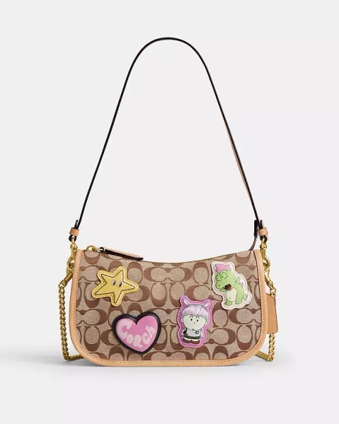 Coach | Brain Dead Waverly Bag In Signature Jacquard With Patches