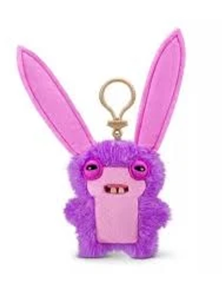 Fuggler 5" Lord Long Ears Key Ring Stuffed - Pink Plush Bag Charm Ugly Monster