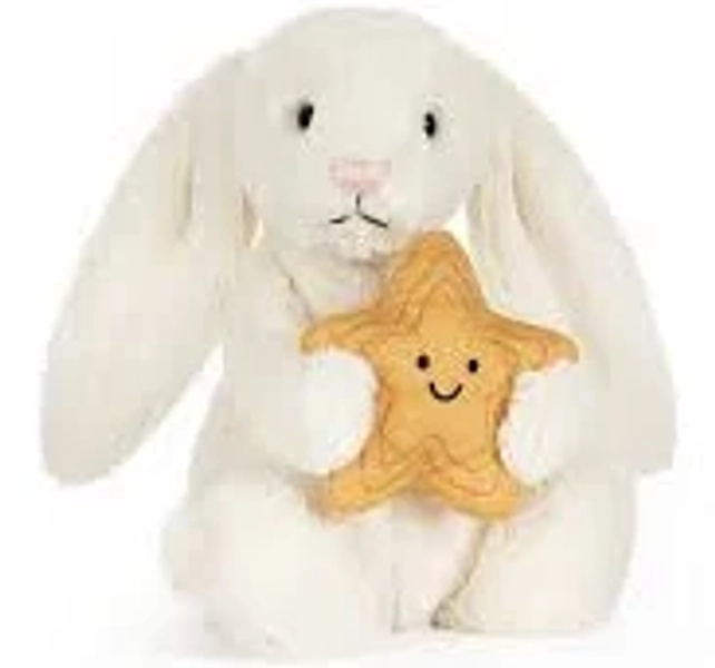 Jellycat Cream Bunny with Star Plush