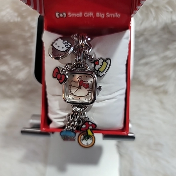 Hello Kitty | Accessories | Hello Kitty Charm Bracelet Watch Analog Brand New Hanging Charms Htf | Poshmark