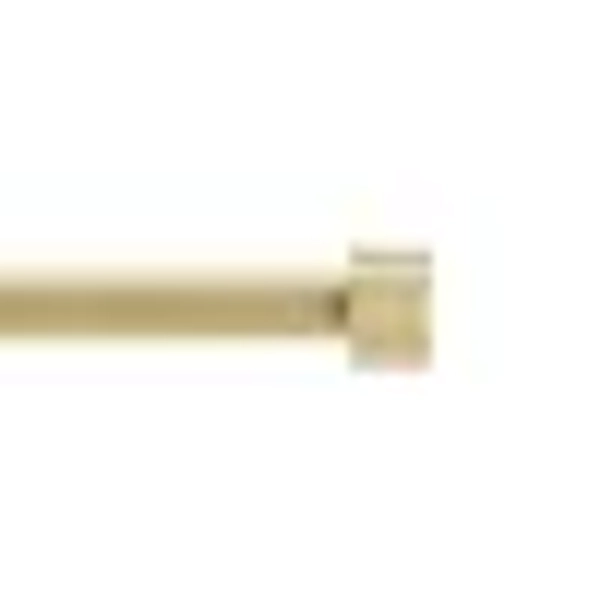 Mainstays 3/4" Gold End Cap Adjustable Single Curtain Rod Set, 30-84"