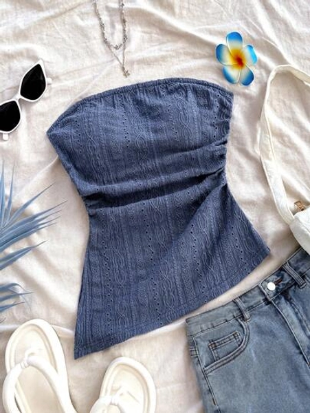 Halter Asymmetrical Fitted Crop Top