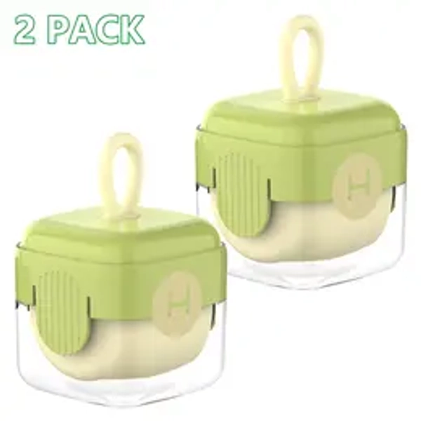 2-Pack Mini Lint Roller, Portable Pet Hair Remover Washable Sticky Roller Reusable Lint Remover for Clothes,Travel Household