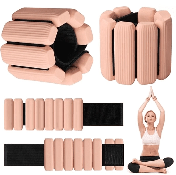 Wrist Weights, 2Pcs Wearable Wrist Ankle Weights for Women and Men, Adjustable Silicone Bracelets Suitable for Walking, Yoga, and Gym, Arm & Leg Workout, 1lb - Walmart.com