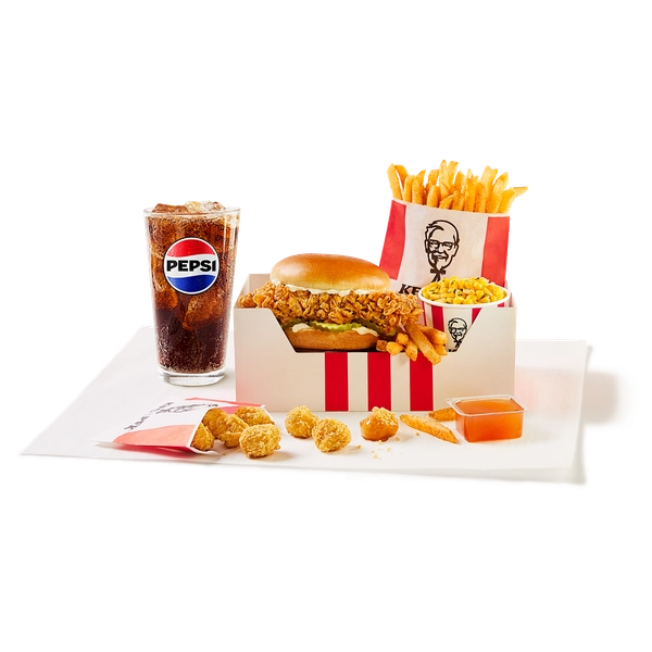 KFC Famous Chicken Sandwich Box Meal