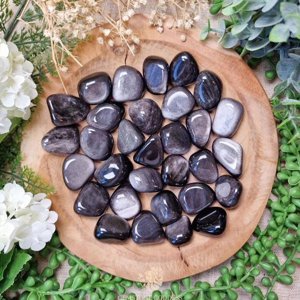 Silver Sheen Obsidian Tumbled Stone Crystal Gemstone Polished Natural High Quality Grade Mineral Rock Protection Clarity Shadow Work Insight - Etsy Belgium