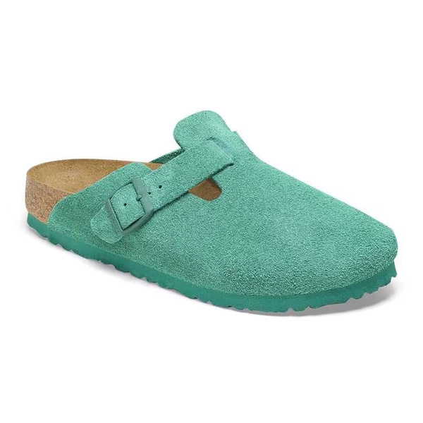Boston Suede Leather Digital Green