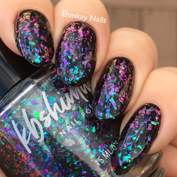 Yes Weekend! Multichrome Flake Nail Polish Top Coat by KBShimmer