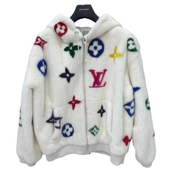 Louis Vuitton Mink Fur Coat X Virgil Abloh White And Multicolor Fur