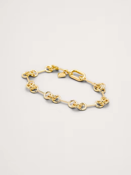 Double Ring Chain Bracelet
