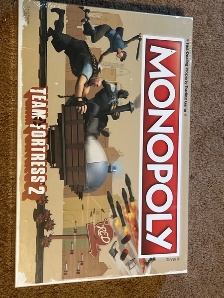 Pristine Team Fortress 2 Monopoly Game sealed never opened!  Perfect condition