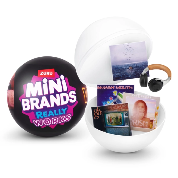 Mini Brands Really Works Vinyl Capsule Series 1 by ZURU – Surprise Unbox Collectible with 4 Playable Vinyl Records & Surprise Accessory for Ages 3+ - Walmart.com