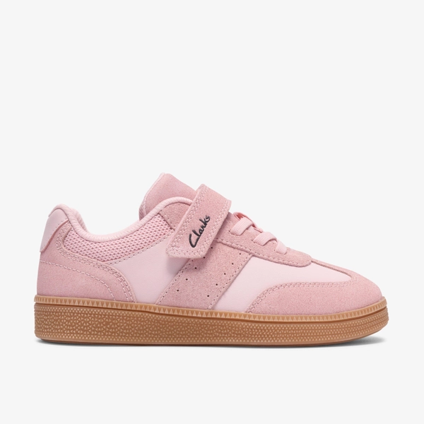 Girls Cypress Step Kid Light Pink Combination Trainers, Lace Up | Clarks UK