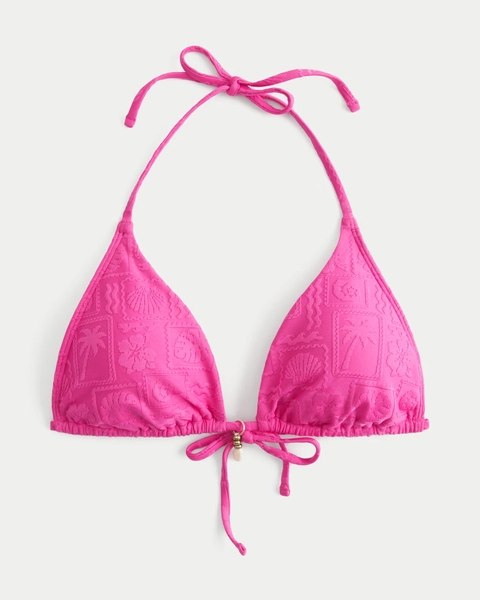 Jacquard Multi-Way Triangle Bikini Top