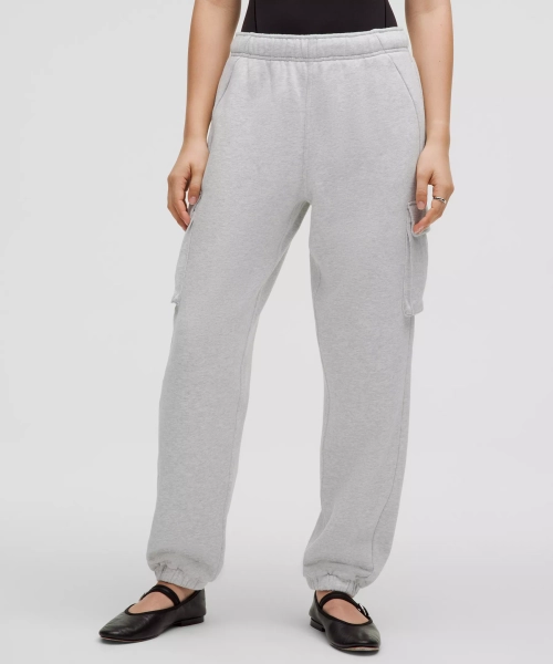 Scuba Mid-Rise Oversized Cargo Jogger *Regular - Heathered Core Ultra Light Grey - XXXS
