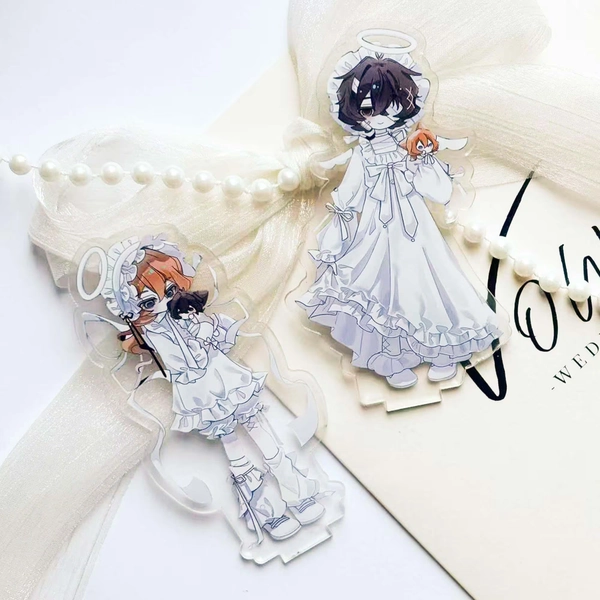 Bungo Stray Dogs Acrylic Standee, Dazai Osamu & Nakahara Chuuya Angel Outfit Double-sided Stand Figure