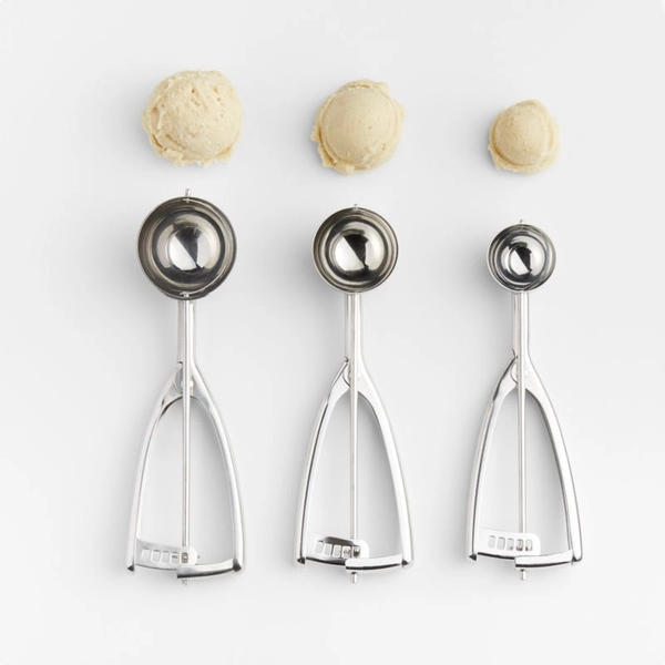 Crate & Barrel Cookie Dough Scoops, Set of 3