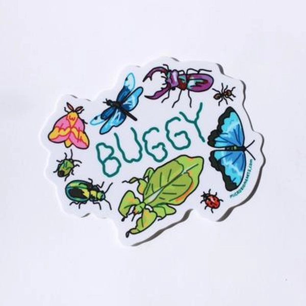 BUGGY insect Sticker | entomology stag beetle moth butterfly bug lover gift