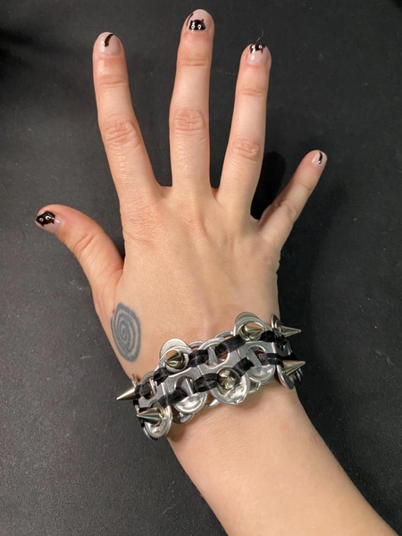 Recycled Punk Pop Tab Bracelet