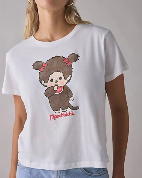 Monchhichi Girl Twin Graphic Slim Tee
