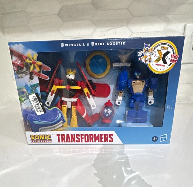Hasbro Sonic the Hedgehog x Transformers Wingtail &amp; Blue Booster Set, Plane