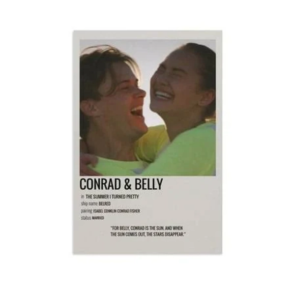 Personalized Art The Summer I Turned Pretty Poster Conrad, Size: 12x18inch(30x45cm), Multicolor