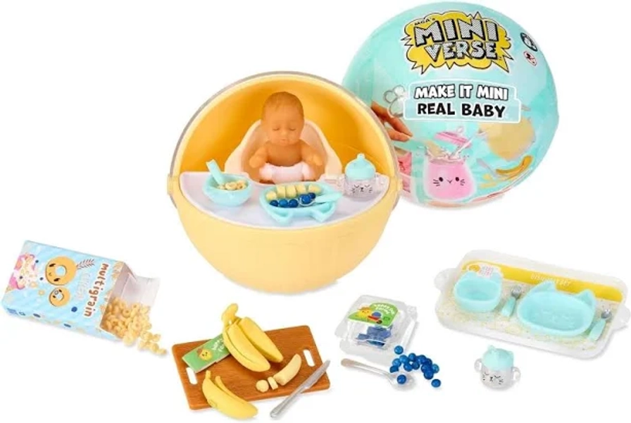 MGA's Miniverse Make It Mini Real Baby Baby Food 2 Pack