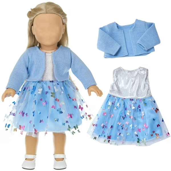 Qocolhg Reborn Doll Clothes for 18 inch Baby Dolls, Dolls Clothes Outfit Accessories Set for 15-18 inch American Doll, Newborn Girl & Boy Pretend Play Gift for Toddlers 1-3, Clearance (Skirt)