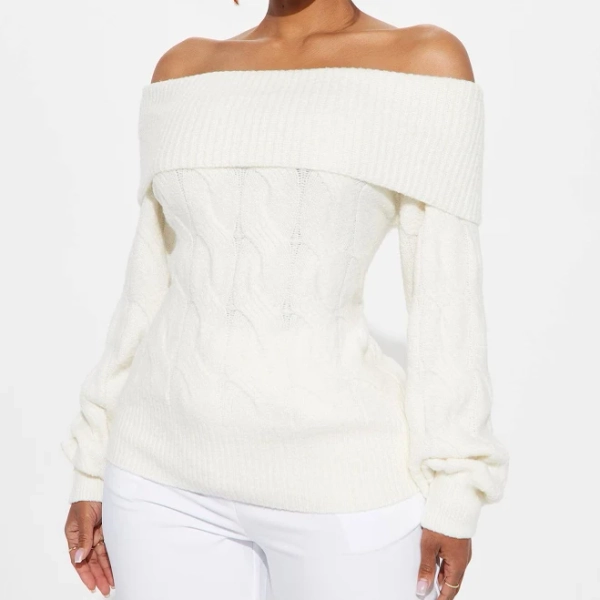 Fashion Nova Women's Mila Off Shoulder Sweater