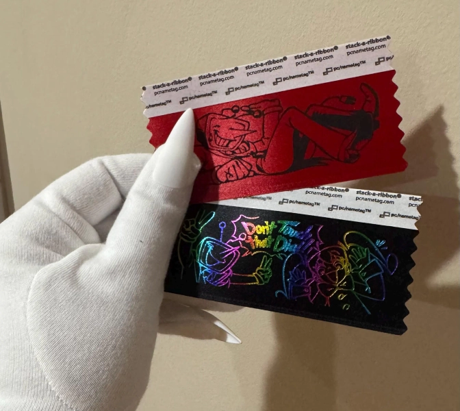 Deltarune Tenna (and Static Miku) Badge Ribbons
