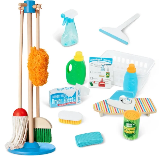 Melissa and Doug Deluxe Cleaning and Laundry Play Set