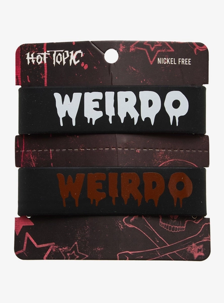 Weirdo Best Friend Rubber Bracelet Set