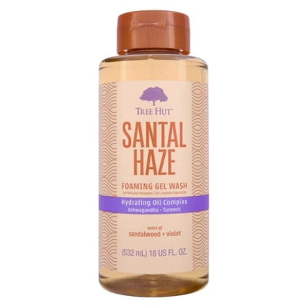 Tree Hut Santal Haze Foaming Gel Body Wash, 18 fl oz