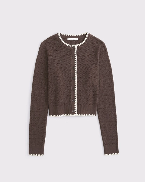 Shrunken Crew Cardigan