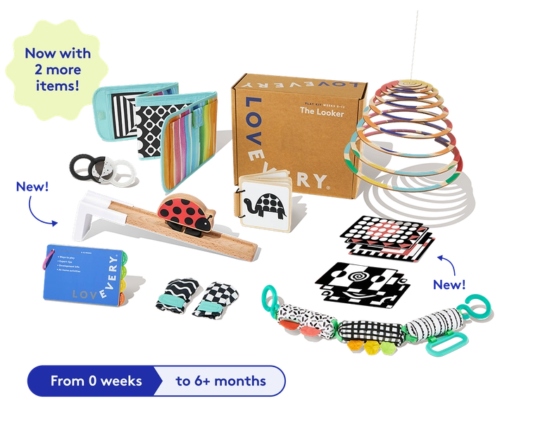 The Looker Play Kit | Toys for Newborn to 12 Week Olds | Lovevery AU