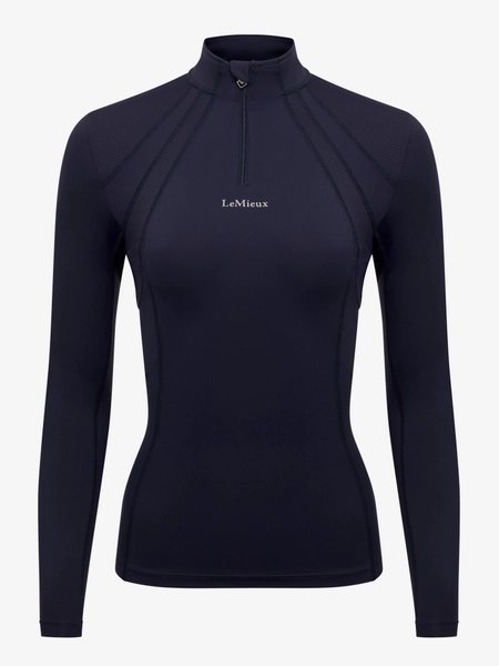 Mia Mesh Long Sleeve Base Layer Navy