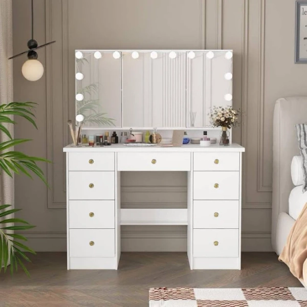 FUFU&GAGA Modern Makeup Vanity Desk