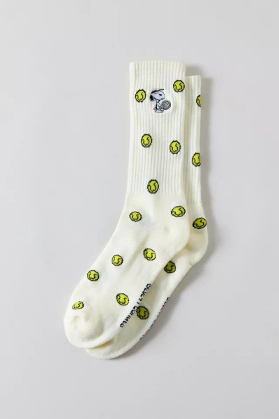 Peanuts Snoopy Tennis Embroidery Crew Socks