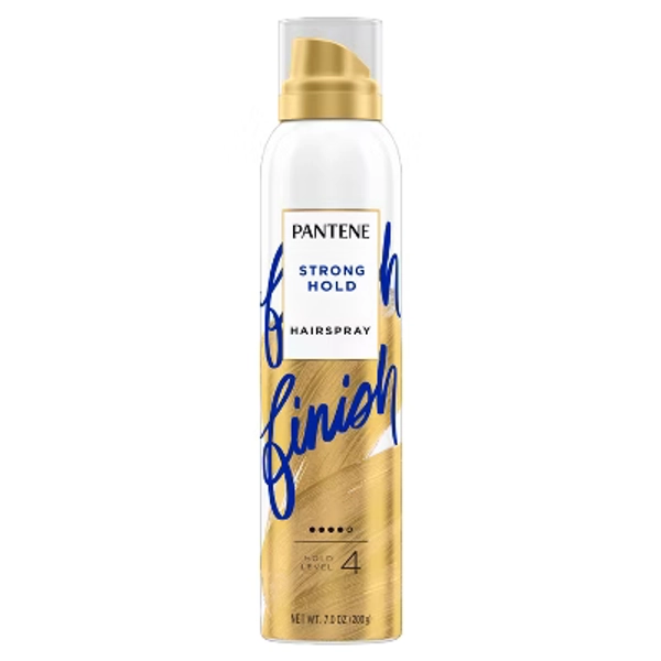 Pantene Level 4 Strong Hold Anti-Humidity Hair Spray for Frizz Control - 7oz