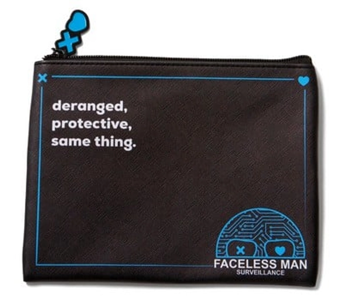 Lights Out Faceless Man Pouch