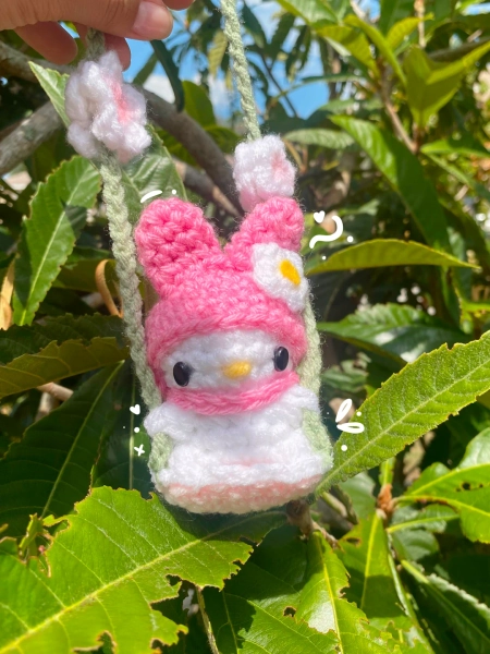 Handmade Crochet Sanrio Kawaii Car Mirror Hangers - Cute & Quirky Auto Decor - Etsy