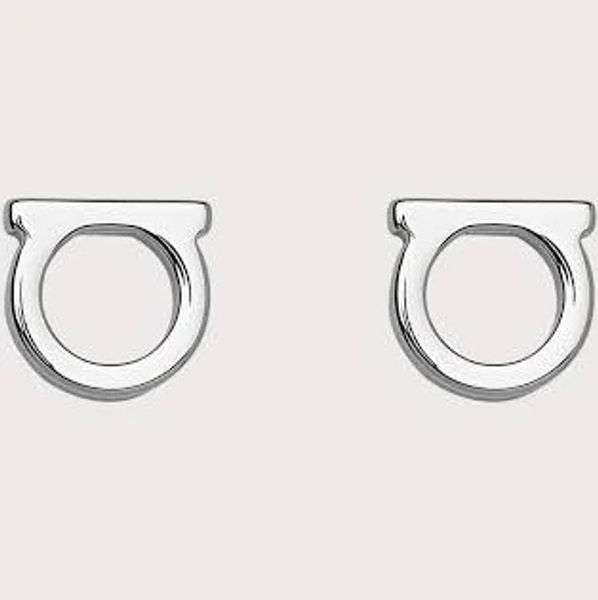 Salvatore Ferragamo Women's Gancini Logo Stud Earrings