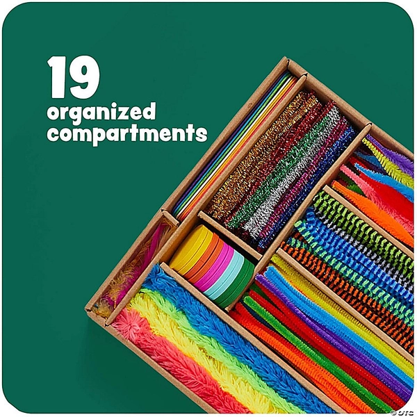 Dan&Darci - 1000 Plus Piece Arts and Crafts Library in a Box for Kids