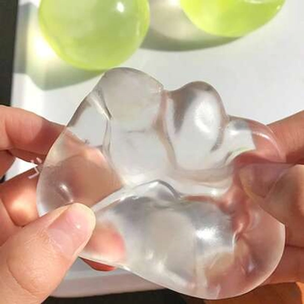 Coconut Oil Squeeze Stress Relief Toy Ball, Malleable, Transparent, Creative Gift, Pressure Relief - Size Squeeze Coconut Oil