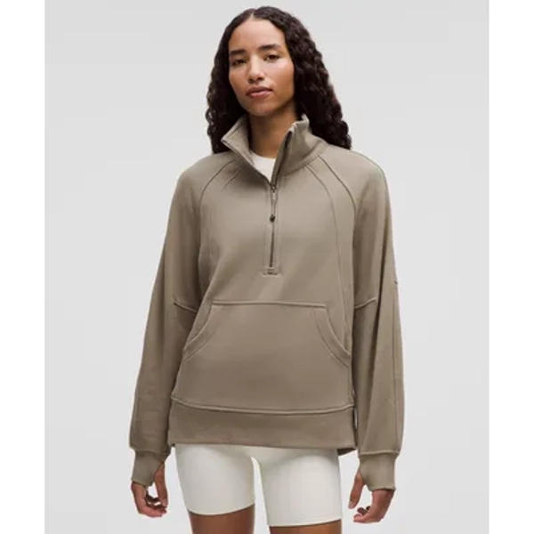 Scuba Oversized Funnel-Neck Half Zip