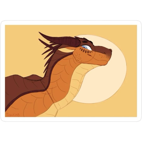 Wings Of Fire - Clay Wings Of Fire Sticker