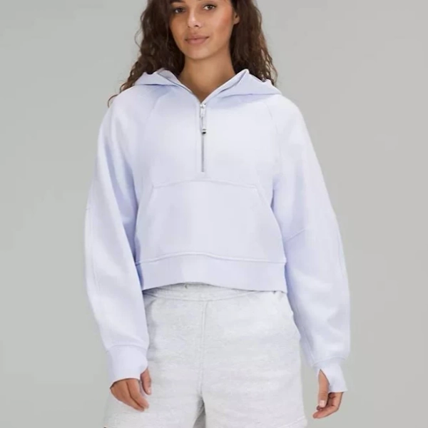Lululemon Athletica Sweaters | Lululemon Scuba Oversized Half-Zip Hoodie Blissful Blue Size Xs/S New With Tags | Color: Blue/Purple | Size: Xs |