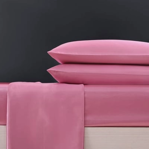 Revman International  Inc. Betsey Johnson Solid Satin Chateau Rose Full Sheet Set